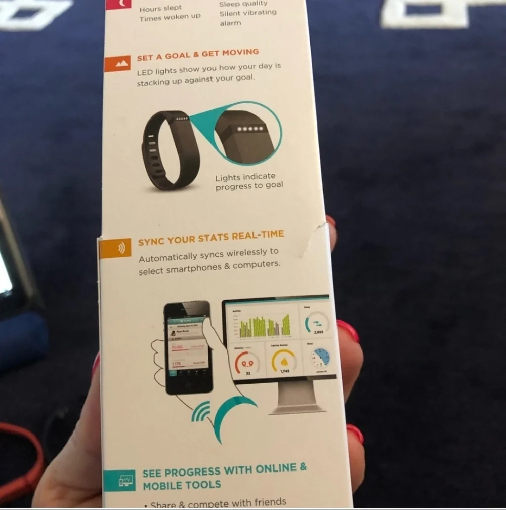 Fitbit Flex Wireless Wristband - Orange and Teal